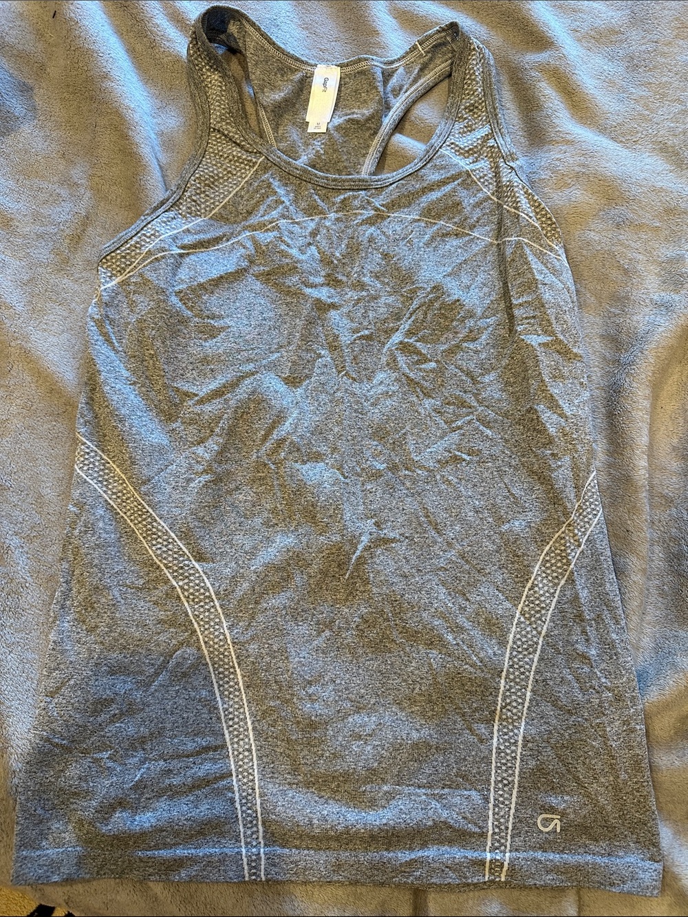 GAP Gray Seamless Racerback Tank